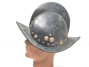 A reenactment helmet overall conditions good, missing chin strap, 62 size, reference dbss tel: we accept online payments for all our items listed: bank transfer cash on collection or if wishing over the phone using your debit or credit cards, also doing layby payments plan, or email giving your address details & contact number and we shall send you your items invoice to make
