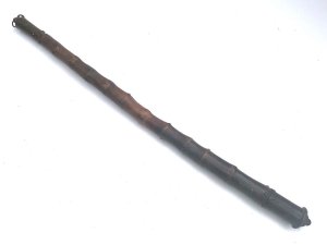 Rare staff very sturdy and extremely hard has some stud decorations and seems to be loaded to add weight at bottom when needed an extreme self defence stick and very rare religious item as well, length being 94 cm width of 5 cm and depth 5 cm, offering free delivery uk reference dbsd5 tel: we accept online payments for all our items listed: bank transfer cash on collection or if wishing over the phone using your debit or credit cards, also doing layby payments plan, or email giving your address details & contact number and we shall send you your items invoice to make
