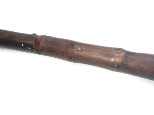 Rare staff very sturdy and extremely hard has some stud decorations and seems to be loaded to add weight at bottom when needed an extreme self defence stick and very rare religious item as well, length being 94 cm width of 5 cm and depth 5 cm, offering free delivery uk reference dbsd5 tel: we accept online payments for all our items listed: bank transfer cash on collection or if wishing over the phone using your debit or credit cards, also doing layby payments plan, or email giving your address details & contact number and we shall send you your items invoice to make