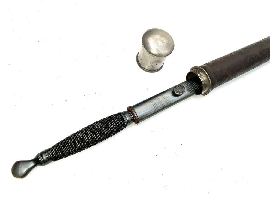Masonic Gentleman’s Walking Stick With Concealed Masonic Sword