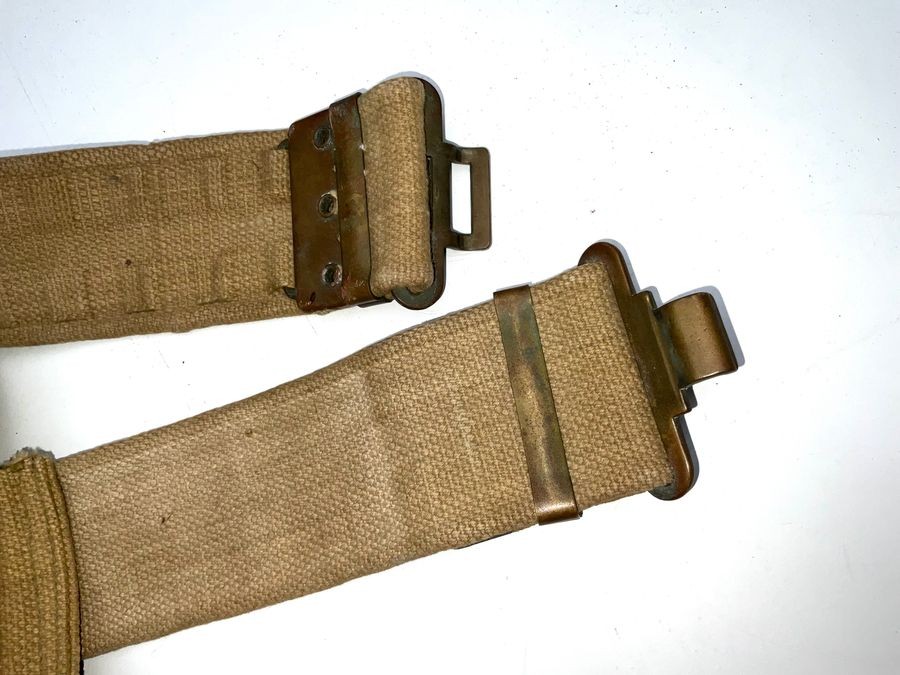 38 Webley Revolver Holster Belt & Cartridge Pack All Dated 1943