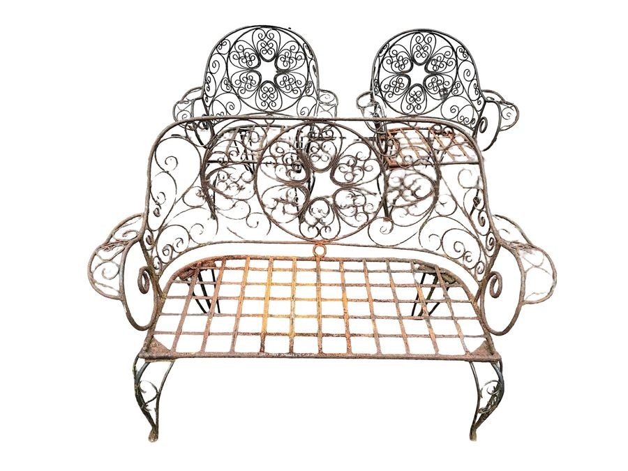 Primary image for Victorian Garden Seating Set Wrought Iron