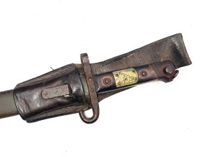 Has an italian badge on handle dated 1915 scabbard good as is the frog quite a rare bayonet a must for the collection, reference dbsd3 tel: we accept online payments for all our items listed: bank transfer cash on collection or if wishing over the phone using your debit or credit cards, also doing layby payments plan, or email giving your address details & contact number and we shall send you your items invoice to make