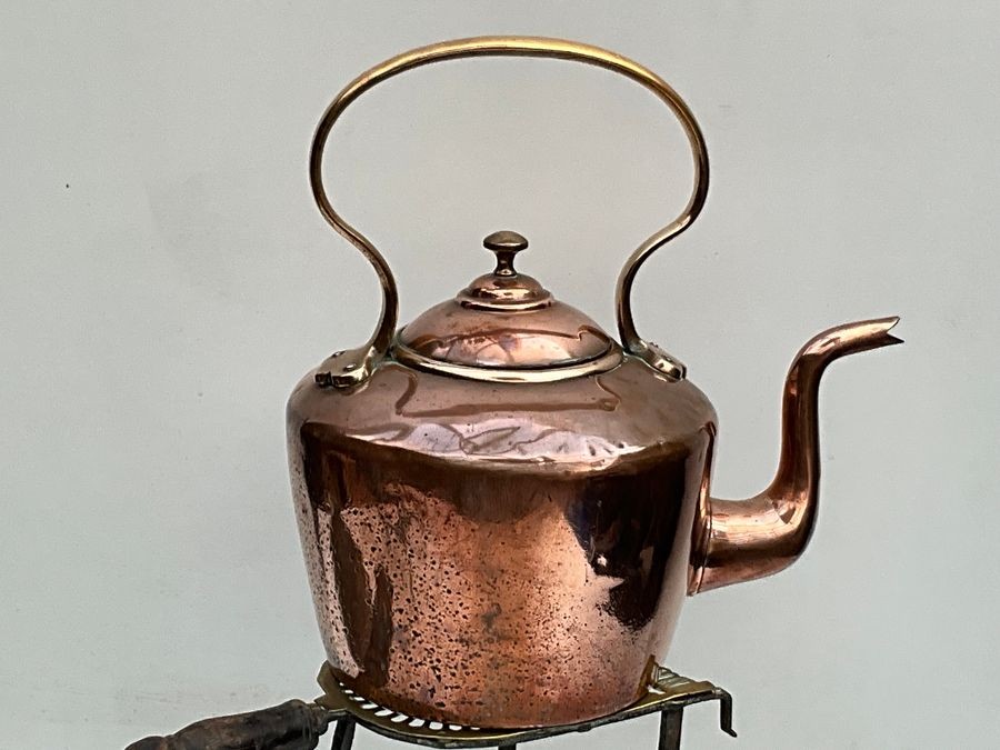Copper Kettle With Trivet