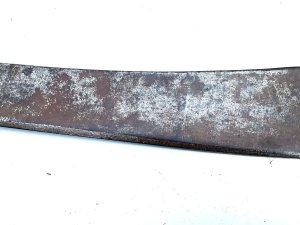 A genuine world war 2 u.s. Legitimus collins & co 1250 machete. Collins & co was awarded various allied contracts throughout world war 2. This particular machete was typically issued to be carried on tanks and vehicles in europe, and was used by the u.s., british & canadians during ww2. The machete is in good original condition with some surface tarnishing that could be cleaned up if so desired, no damage to handle, blade good, original markers marks are visible length 51 cm width at widest 8 cm depth 2 cm. Reference dbsd3 l tel: we accept online payments for all our items listed: bank transfer cash on collection or if wishing over the phone using your debit or credit cards, also doing layby payments plan, or email giving your address details & contact number and we shall send you your items invoice to make