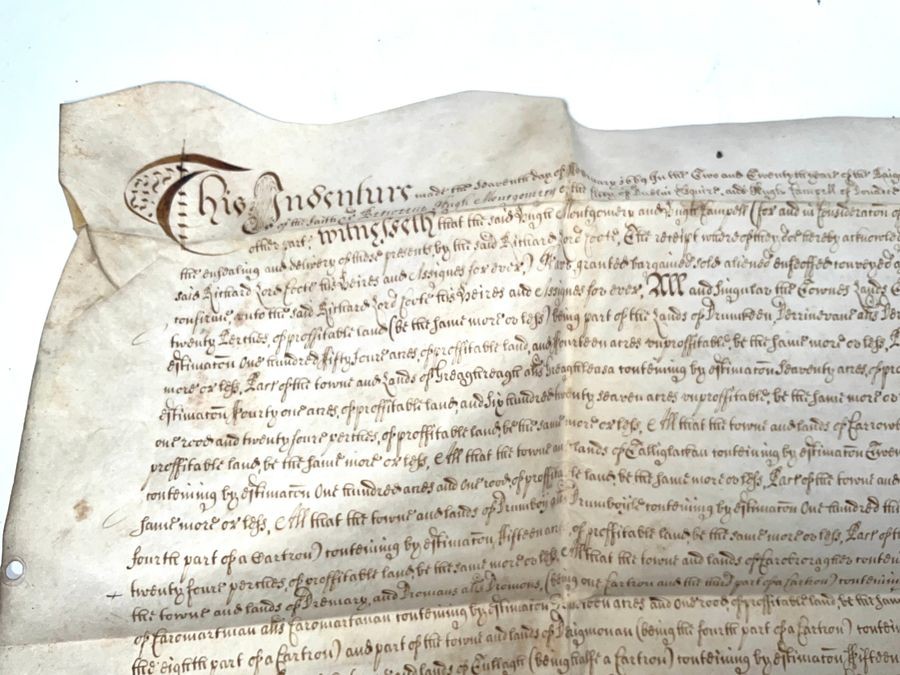 A 17th Century Manuscript Indenture