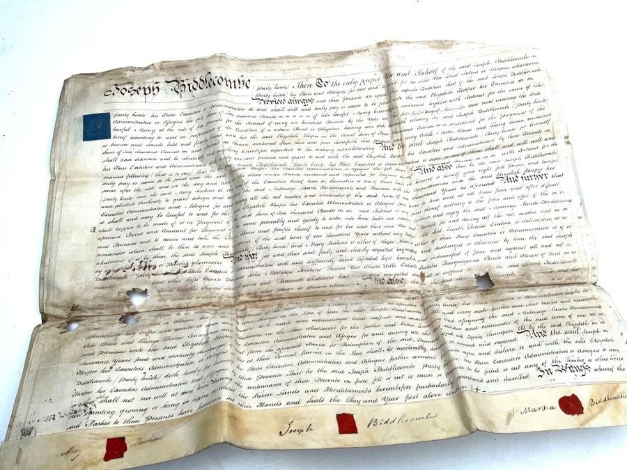 A 18th Century Manuscript Indenture