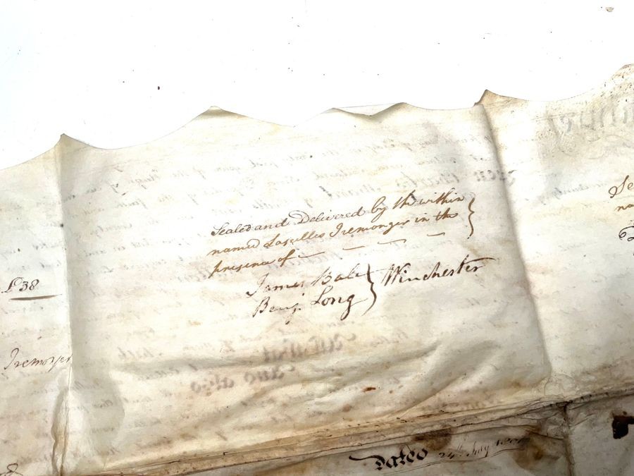 A 18th Century Manuscript Indenture