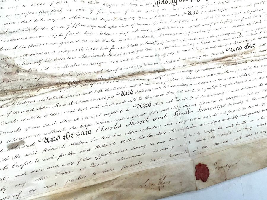 A 18th Century Manuscript Indenture