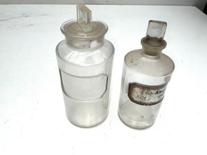 Ideal display items comes these two bottles one has chip to stopper see pics reference dgs tel: we accept online payments for all our items listed: bank transfer cash on collection or if wishing over the phone using your debit or credit cards, also doing layby payments plan, or email giving your address details & contact number and we shall send you your items invoice to make