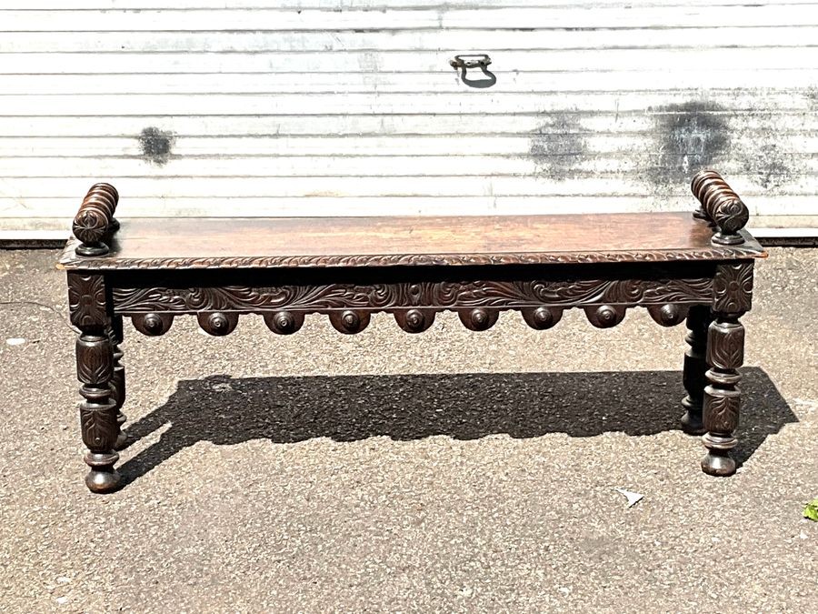 Primary image for Widow Seat For Two Jacobean Oak Victorian