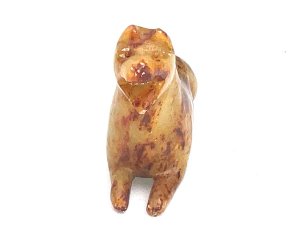 Meant for the scholar's desk, this wonderful animal would have served as a curiosity, a fondling stone, paperweight, and object of wonder, to be viewed, touched, discussed and admired. Circa 17th century overall conditions very good length of 10 cm heights 6 cm depth being 3 cm.