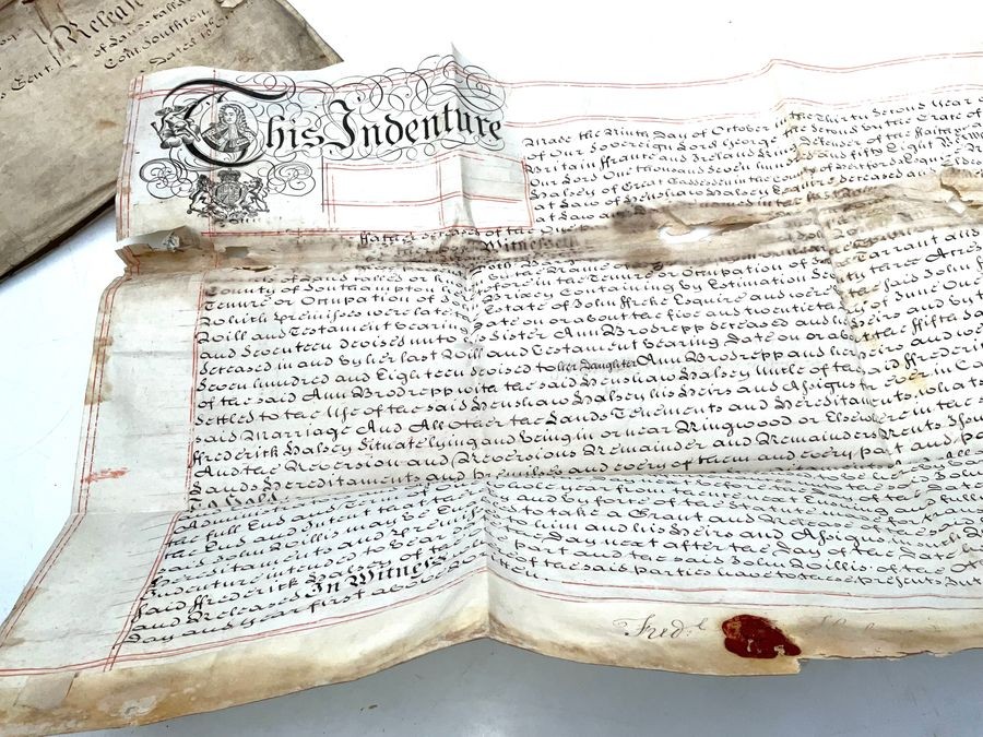 18th Century Manuscripts Indenture
