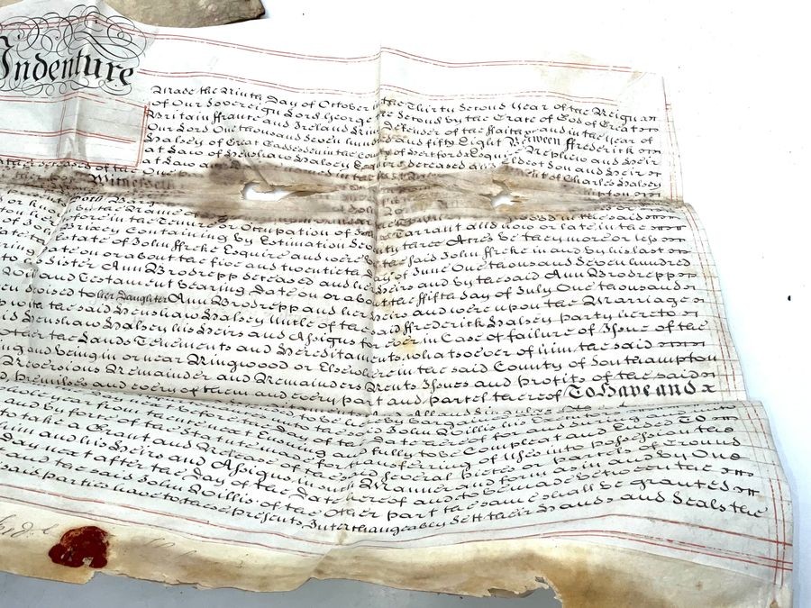 18th Century Manuscripts Indenture