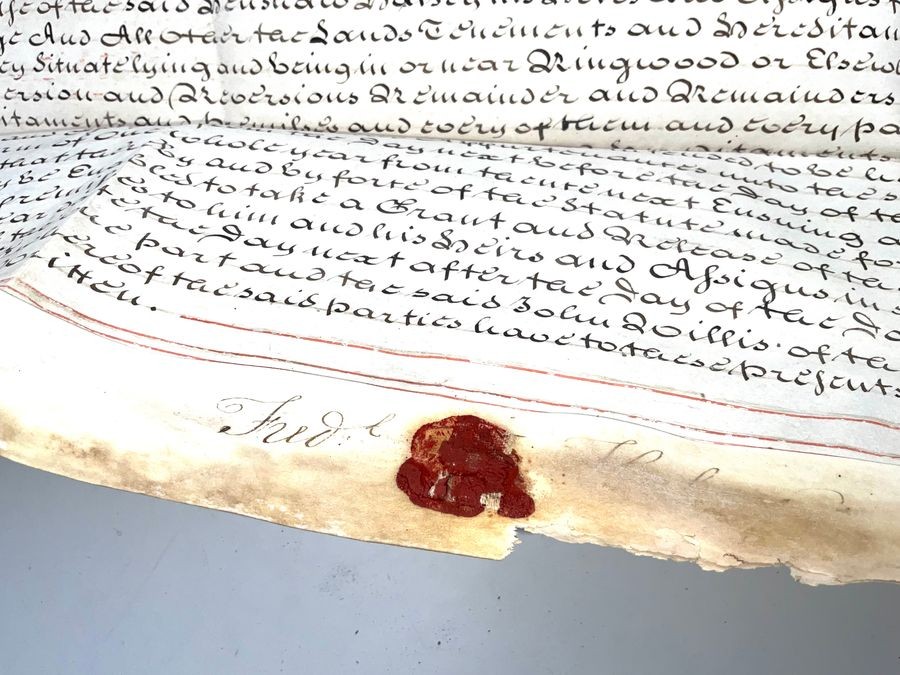 18th Century Manuscripts Indenture