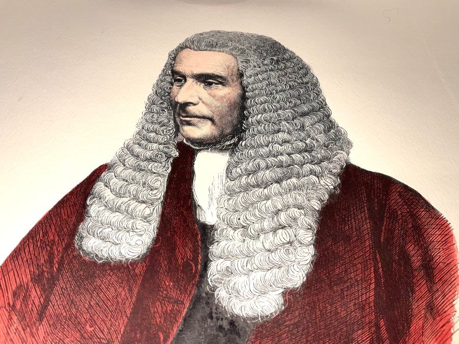 Sir John Holt Attorney General Lithograph