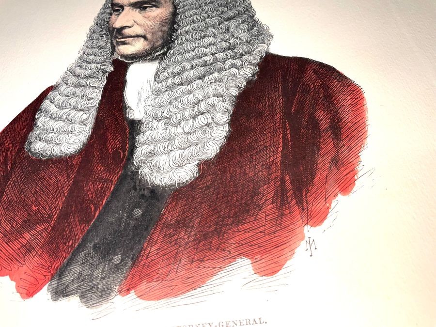 Sir John Holt Attorney General Lithograph