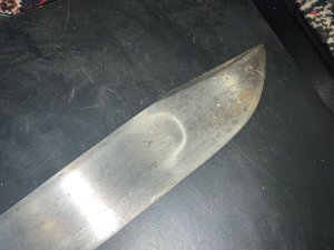 Heavy bowie knife, no manufacturer name, considered sheffield made. Length in total of 33 cm width of blades 35 mm, blades depth being 5 mm, condition is very good, offering free delivery worldwide reference cc. Tel: we accept online payments for all our items listed: bank transfer cash on collection or if wishing over the phone using your debit or credit cards, also doing layby payments plan, or email giving your address details & contact number and we shall send you your items invoice to make