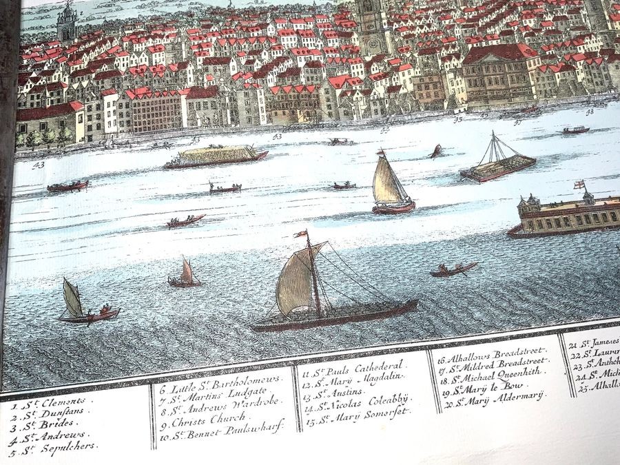 Large Georgian Engraving Of London