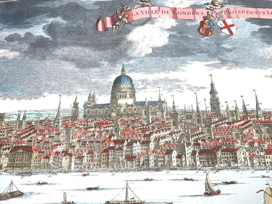Large Georgian Engraving Of London