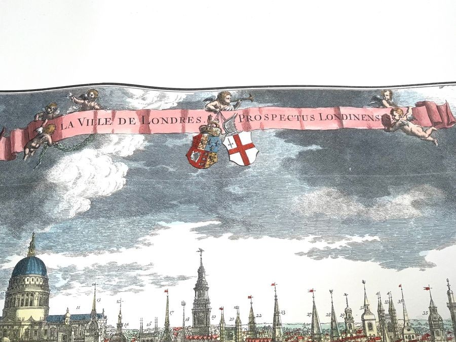 Large Georgian Engraving Of London