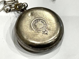 Comes with chain and t bar, believe not silver, the watch is needing attention as the main springs faulty, the balance looks to be ok though. Top quality maker and quite a rare watch, diameter of which is 5 cm weighs in total 149 grams, reference drc3 tel: we accept online payments for all our items listed: bank transfer cash on collection or if wishing over the phone using your debit or credit cards, also doing layby payments plan, or email giving your address details & contact number and we shall send you your items invoice to make