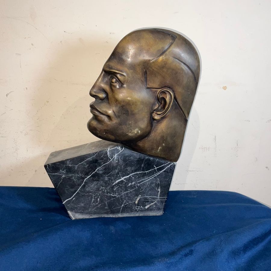 Primary image for Mussolini. Bronze & Marble Art Deco