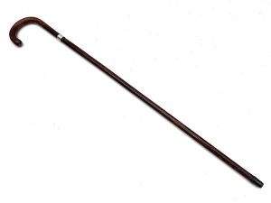 1920's condition strong and sturdy, silver collar total length of 91 cm across crooks handle 125 mm diameter of stick from handle 2 cm tapering down to ferule 18 mm, from steels tip to top of the handle being 83 cm, offering free delivery reference lc24 tel: we accept online payments for all our items listed: bank transfer cash on collection or if wishing over the phone using your debit or credit cards, also doing layby payments plan, or email giving your address details & contact number and we shall send you your items invoice to make