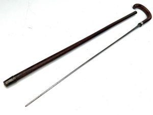 1920's condition strong and sturdy, silver collar total length of 91 cm across crooks handle 125 mm diameter of stick from handle 2 cm tapering down to ferule 18 mm, from steels tip to top of the handle being 83 cm, offering free delivery reference lc24 tel: we accept online payments for all our items listed: bank transfer cash on collection or if wishing over the phone using your debit or credit cards, also doing layby payments plan, or email giving your address details & contact number and we shall send you your items invoice to make