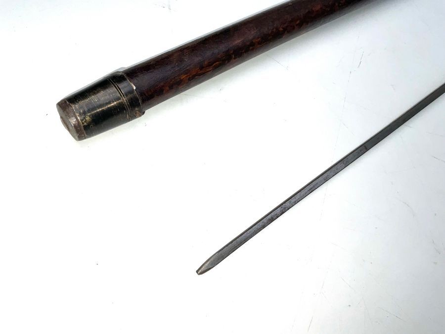 Mahogany Gents Walking Stick Sword Stick