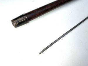 1920's condition strong and sturdy, silver collar total length of 91 cm across crooks handle 125 mm diameter of stick from handle 2 cm tapering down to ferule 18 mm, from steels tip to top of the handle being 83 cm, offering free delivery reference lc24 tel: we accept online payments for all our items listed: bank transfer cash on collection or if wishing over the phone using your debit or credit cards, also doing layby payments plan, or email giving your address details & contact number and we shall send you your items invoice to make