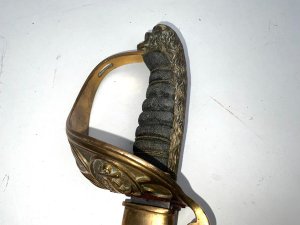 Imperial germany victorian sword, nicely engraved blade depicting galleon in sail and entwined anchor both sides of the blade, cannot see makers mark but there is a stamp on the flat edge of the blade, the sword needs restoration but when done will be a fine edition to anyone’s collection, length in total 95 cm width across guards 12 cm depth being 7 cm when legs side guard sections folded flat, reference dbsd4 tel: we accept online payments for all our items listed: bank transfer cash on collection or if wishing over the phone using your debit or credit cards, also doing layby payments plan, or email giving your address details & contact number and we shall send you your items invoice to make