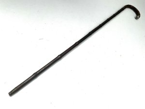 Hallmarked for birmingham 1909 sticks wood of the bamboo family blades high tensioned, all fitting firm and good, total length of 93 cm across crooks handle is 14 cm sticks diameter from handles 2 cm tapering down to ferule 1.4 cm, from steels tip to top of handle is 86 cm, reference drc31 tel: we accept online payments for all our items listed: bank transfer cash on collection or if wishing over the phone using your debit or credit cards, also doing layby payments plan, or email giving your address details & contact number and we shall send you your items invoice to make