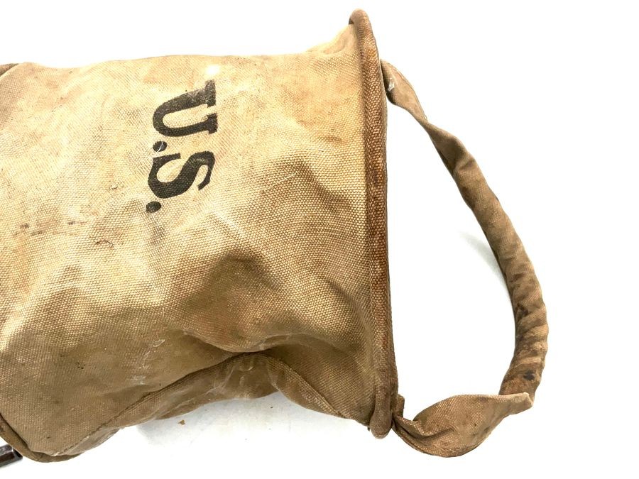 Us Army Canvas Feed/water Folding Bucket 1918