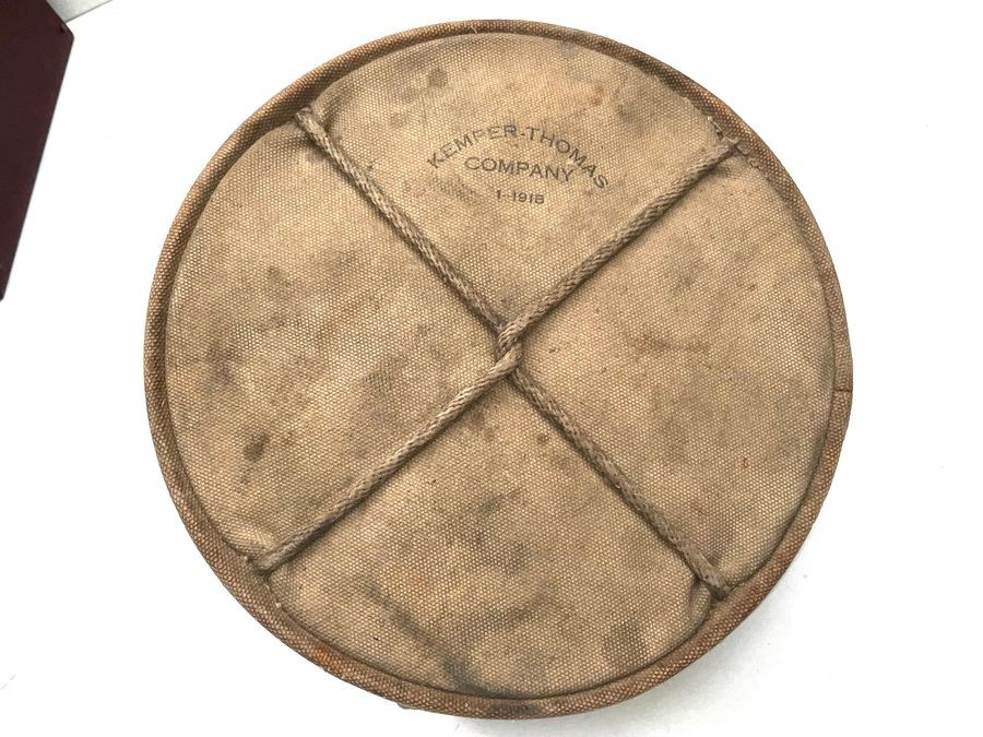 Us Army Canvas Feed/water Folding Bucket 1918