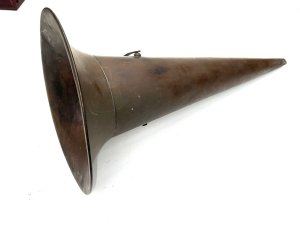 Large in size length being 60cm diameter at mouthed horns being 29cm, condition is in original formate and excellent never been painted must have been a highly polished attachment, reference dbss tel: we accept online payments for all our items listed: bank transfer cash on collection or if wishing over the phone using your debit or credit cards, also doing layby payments plan, or email giving your address details & contact number and we shall send you your items invoice to make
