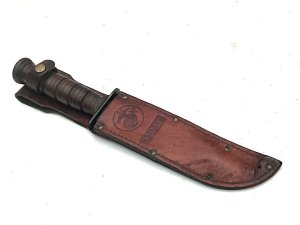 American Usmc Ka-bar Knife & Scabbard