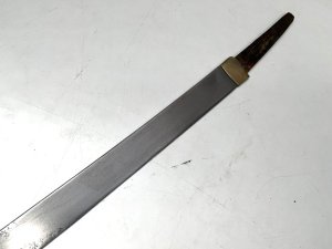 Small blade length of 59cm from tip to tip in reasonable polish, comes with the inner wooden saya which will need some restoration, reference dbsd3 tel: we accept online payments for all our items listed: bank transfer cash on collection or if wishing over the phone using your debit or credit cards, also doing layby payments plan, or email giving your address details & contact number and we shall send you your items invoice to make