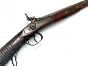 Superb english gentleman’s fowler piece, very long barrelled gun length in total being 132cm heights 18cm depth being 6cm, barres length from breach 90cm bore being 20mm, action in good working order damascus steel barrel gun makers name on locke, make fantastic wall decoration or ideal for black powder enthusiast. Reference dbsd5 tel: we accept online payments for all our items listed: bank transfer cash on collection or if wishing over the phone using your debit or credit cards, also doing layby payments plan, or email giving your address details & contact number and we shall send you your items invoice to make