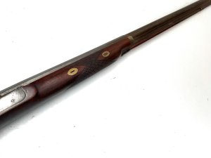 Superb english gentleman’s fowler piece, very long barrelled gun length in total being 132cm heights 18cm depth being 6cm, barres length from breach 90cm bore being 20mm, action in good working order damascus steel barrel gun makers name on locke, make fantastic wall decoration or ideal for black powder enthusiast. Reference dbsd5 tel: we accept online payments for all our items listed: bank transfer cash on collection or if wishing over the phone using your debit or credit cards, also doing layby payments plan, or email giving your address details & contact number and we shall send you your items invoice to make