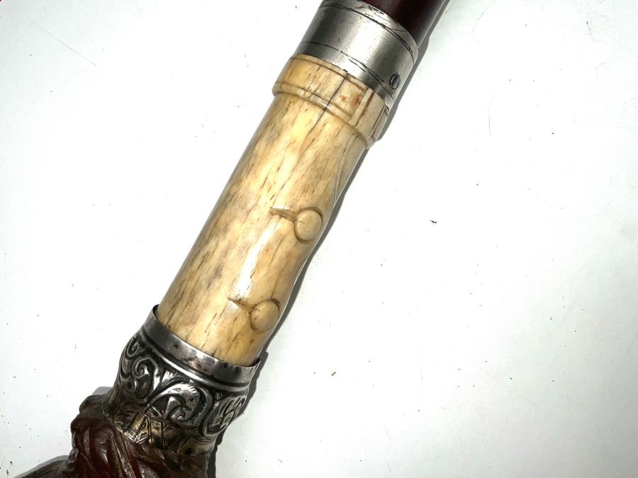 Gentlemans Walking Stick/sword Stick With Novel Handle