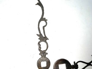 Antique steel set of clocks hands in excellent condition, minute hand length of 138mm the hour hand length being 96mm both lengths being measured from central holes. Reference drc8 tel: we accept online payments for all our items listed: bank transfer cash on collection or if wishing over the phone using your debit or credit cards, also doing layby payments plan, or email giving your address details & contact number and we shall send you your items invoice to make