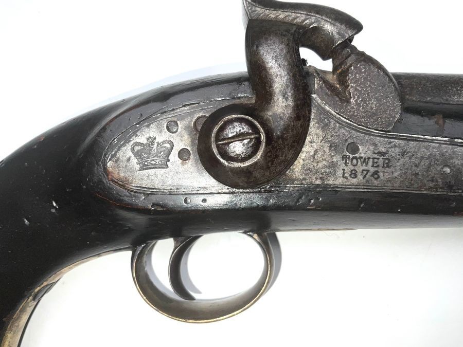 Belt Pistol Percussion Tower Stamped