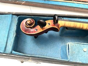 Superb old french violin full sized in walnut case and bow, all three needing some slight improvement, reference dbss. Tel: we accept online payments for all our items listed: bank transfer cash on collection or if wishing over the phone using your debit or credit cards, also doing layby payments plan, or email giving your address details & contact number and we shall send you your items invoice to make