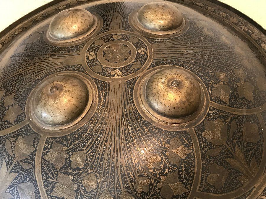 Early 18th Century Islamic Shield Large In Size Heavily Decorated