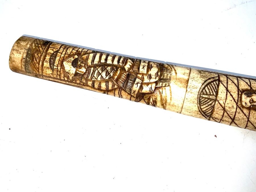 Tsuka &  Saya In Bone Superbly Carved