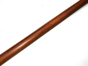 Late 19th century stick woods malacca having an 18ct gold plated collar. Condition is very good length in total being 92 cm and across the handles length is 15 cm the diameter of stick from handles 2 cm tapering down to the bottom 2 cm, from steel tip to the top of the handle is 84 cm, offering free uk delivery reference kt11. Tel: we accept online payments for all our items listed: bank transfer cash on collection or if wishing over the phone using your debit or credit cards, also doing layby payments plan, or email giving your address details & contact number and we shall send you your items invoice to make