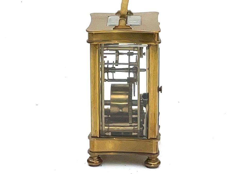 Carriage Clock French Gilt Brass Case
