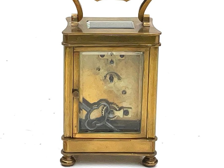 Carriage Clock French Gilt Brass Case