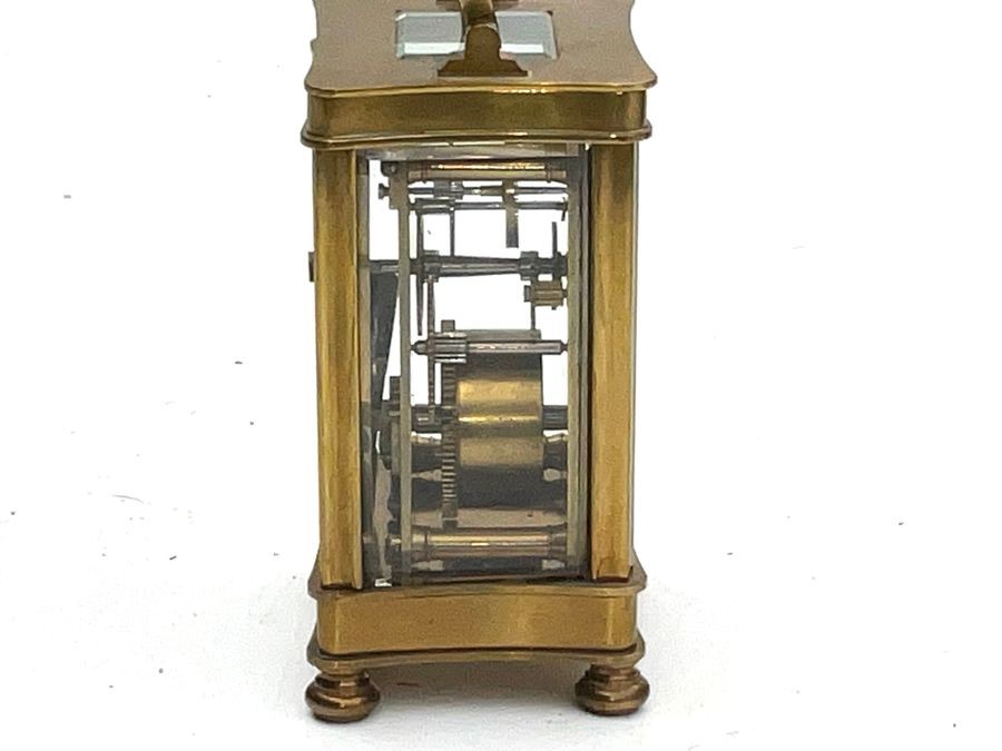 Carriage Clock French Gilt Brass Case